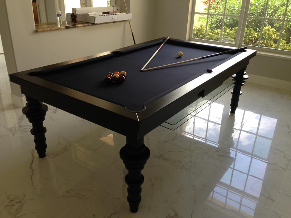 Contemporary Dining Room Pool Table 2