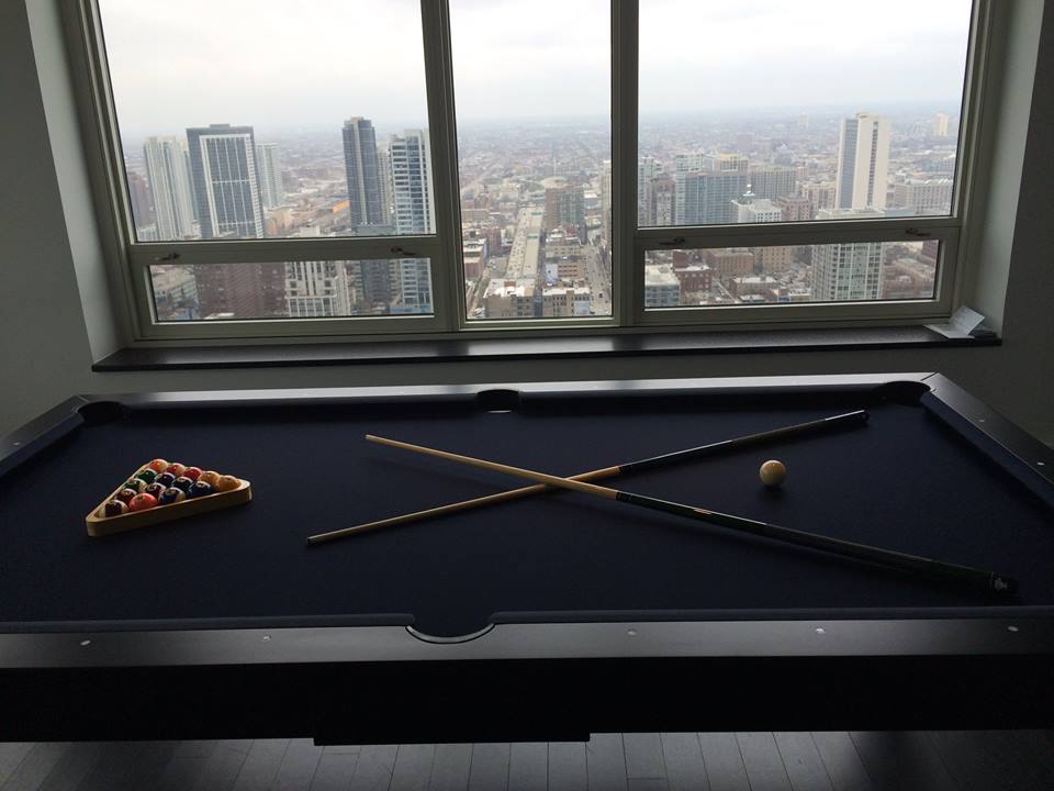 Contemporary Dining Room Pool Table 4