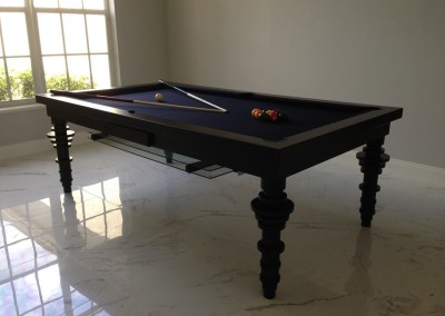 Contemporary Dining Room Pool Table