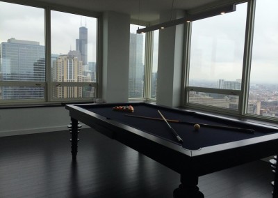 Contemporary Dining Room Pool Table 5